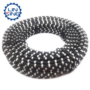 Quality 18-30 m2/h Cutting Speed Quarry Mining Concrete Diamond Wire Saw Rope for Granite Quartz wholesale