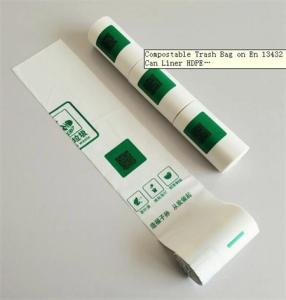 Quality 25mic Biodegradable Plastic Carry Bags EN13432 Biodegradable Retail Bags wholesale