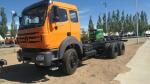 6x4 Beiben Trucks Euro 2 Operating Weight 13650kg Red Color Box Material