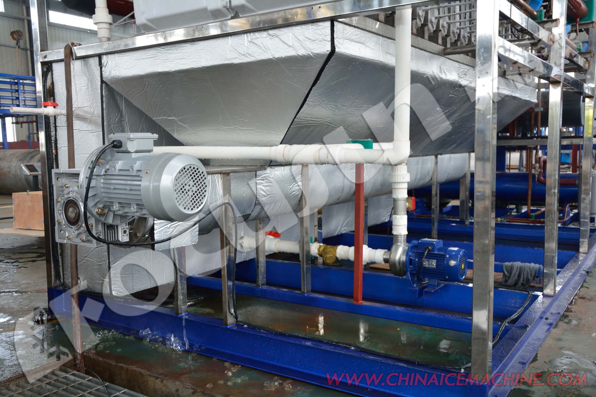 Water Cooling 10 Ton Cube Ice Machine for Industrial Ice Production Plant