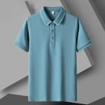 Thin Cool Men'S Short Sleeved T Shirt Lapel Polo Tops Horse Riding