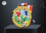 Imitation Gold Plating 65×4MM Football Stock Medals