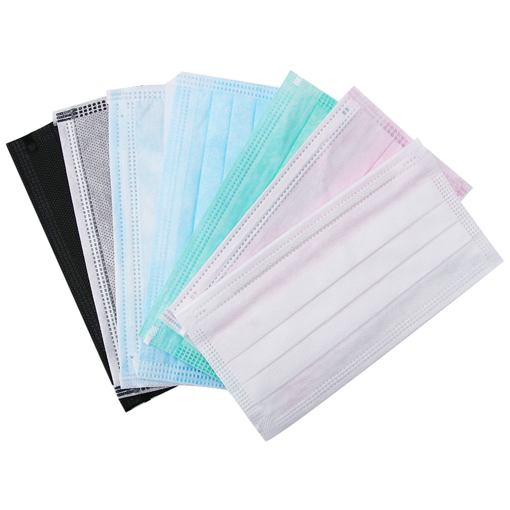 Antibacterial Disposable Protective Mask With Adjustable Aluminum Nose Piece