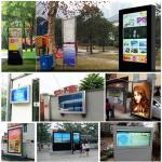 Advertising Outdoor Digital Signage Double Sided 55 65 75 Inch Android Digital