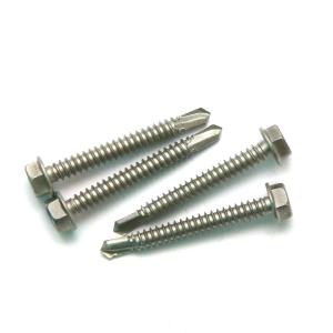 Quality Hex Head Self Drilling Screw Bi Metal Self Drilling Screws Partial Heat Treatment Finish wholesale