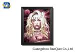 Custom Lenticular 3d Flip Picture Of Pretty Girl And Animal For Home Decoration