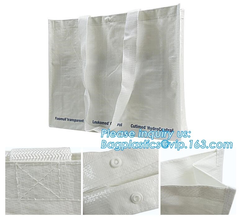 Fashion WaterProof PP Woven Laminated Handle Shopping Bag,fashion laminated reusable pp woven big shopping woven bag