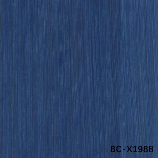 High-End Engineered Wood Veneer Bule Classic BC-X1988 Straight Grain Dyed Color