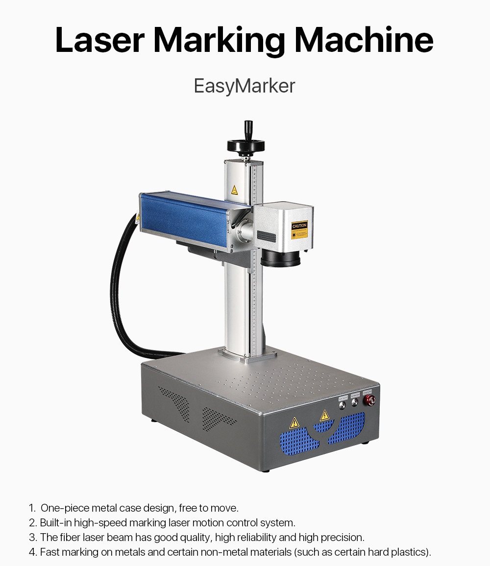 Portable Laser Fiber Marking Mahine For Metal Mark Number Picture Mark