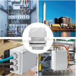 Plastic IP68 Waterproof Cable Glands Electrical Joints Connectors with Integral