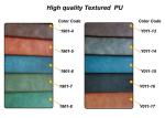 Textured PU Dining Chair High Density Sponge Washable Grey Fabric Shell
