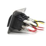 Blue LED 24V 5 Pin 2 Gang Rocker Switch Panel for boat