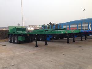Quality 35T Capacity 3 Axles 40 ft Flatbed Container Semi Truck Trailer wholesale