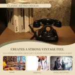 Charging Wedding Audio Guest Book Black Vintage Phone Voice Recorder For Keep