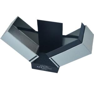 Quality Vertical Unique Double Door Magnetic Closure Gift Box CMYK Paper Rigid Wine Gift Box wholesale