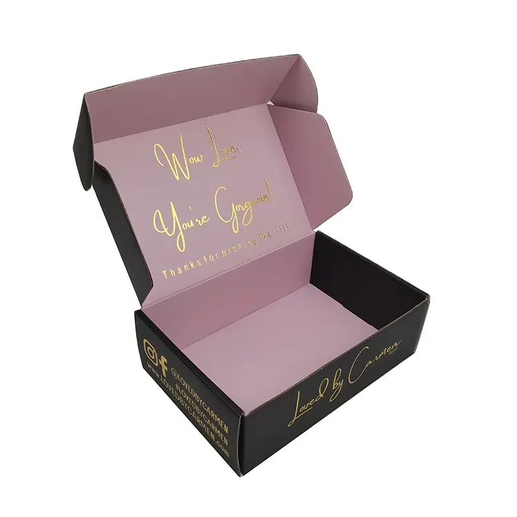 Custom Logo Cardboard Paper Shipping Box for Square Airplane Clothes Packaging