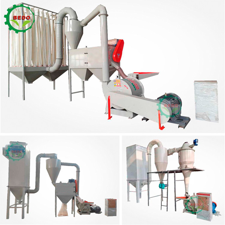 Carbon Steel 37KW Wood Powder Grinding Machine 80-400 Mesh