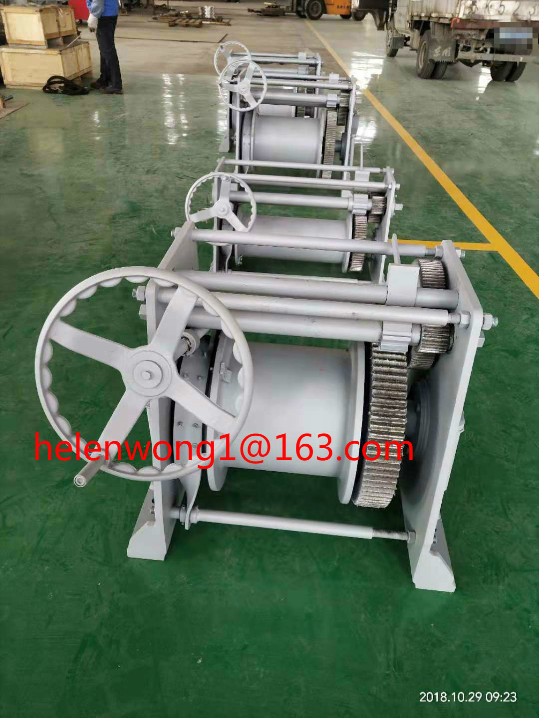 12mm wire rope and 80m wire rope length 0.5t marine hand winch