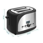 6 Gear 220V Stainless Steel Electric Toaster Automatic Bread Oven Home Breakfast