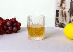Non Leaded 9 OZ Whiskey Glasses , Debossed Crystal Cocktail Glasses