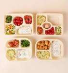 5 Compartment Biodegradable Food Containers Corn Starch Food Grade