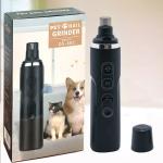 Black USB Charging Electric Dog Nail Clippers LED Electric Pet Nail Trimmer
