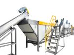 Automatic PET Bottle Washing Line Stainless Steel Pet Bottle Crushing Machine