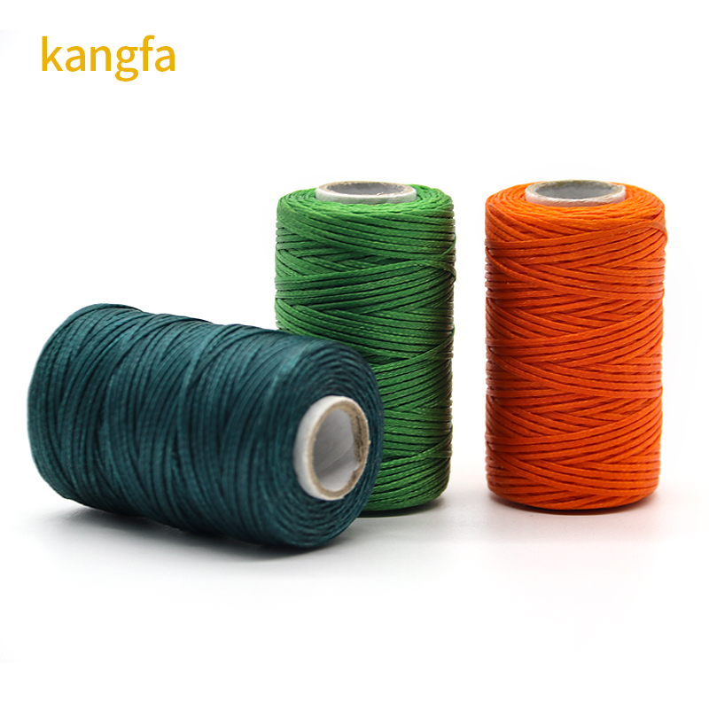 Waterproof 0.8mm Flat Waxed Thread for Leather Durable and Flexible 210D/16 Yarn Count