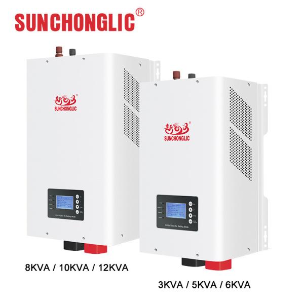 Cheap 48V 12KW Hybrid Solar Power Inverter Low Frequency Sine Wave Inverter 80A for sale