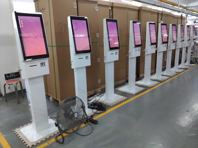 21.5 Inch Self Ordering Machine With Thermal Printer And QR Scanner Credit Card Reader 3