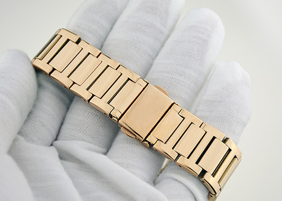 Stainless Steel Quartz Ladies Watches IP / PVD Rose Gold Two Layers Dial