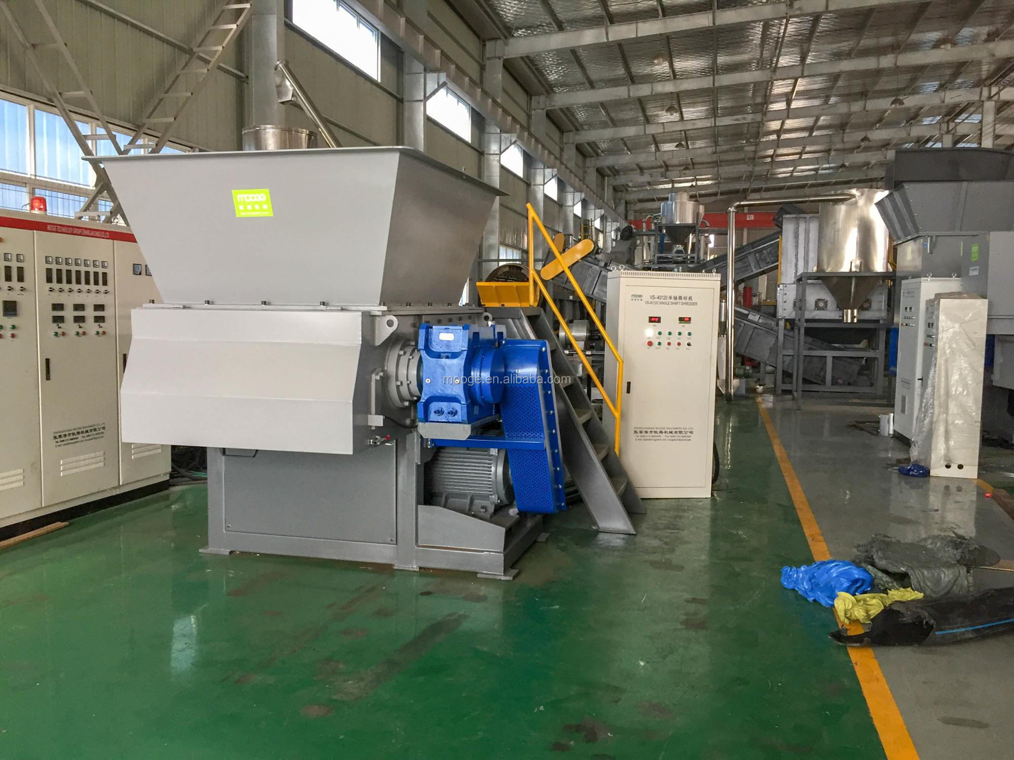 600-1500mm Plastic Shredder Machine , Aluminum Plastic Chipper Machine