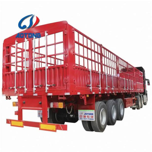 3 Axle Livestock Store House Semi Trailer with Optional Twist Locks and 12R22.5