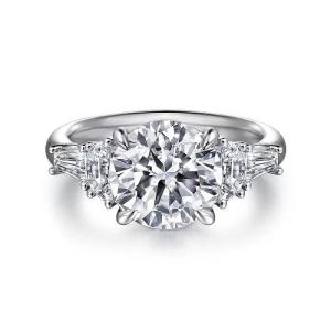 Quality Lab Diamond Wedding Band VVS Clarity HPHT Round Cut Lab Grown Diamond Ring wholesale