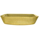 Chromed Countertop Vanity Sinks Square Glass Vessel Crystal Luxury Gold Color