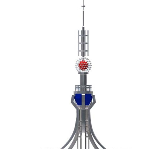ESE Ornamental Lightning Protection Rod Arrester With ISO9001