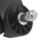 50Kg Loading Black Easy Assemble Nylon Office Chair Caster Wheel With 2 Inch