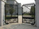 Residential / Parks Wrought Iron Doors Swing Open Style Anti Rust Coating