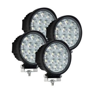 Quality 4PCS Round Spot LED Work Light 42W For Engineering Machinery wholesale