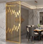 PVD Stainless Steel Room Divider , 30mm Laser Cut Decorative Steel Privacy Panel