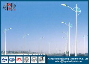 Quality 10 Meters Conical Steel Street Light Poles , Decorative Lighting Pole wholesale