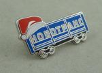 Silver Hard Enamel Lapel Pin Brass Die Stamped Promotional Brooch Pin