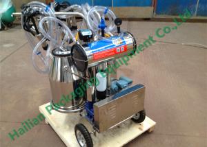 Quality Hand Operated Milk Sucking Machine Twin Buckets With Vacuum Pump wholesale