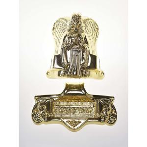 Quality Angel Shaped Metal Casket Fitting 19# In Gold Plating Treatment SGS Approved wholesale