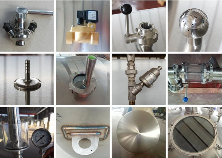 Sus304 Tri Clamp Beer Brewing Accessories , Sanitary Pipe Fittings For Brew Beer