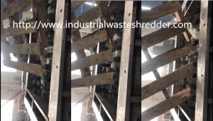 Quality Waste Pallet Four Shaft Shredder Wear Resistance Stable Working Large Capacity wholesale