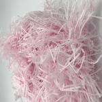 Christmas Present Wrapping Accessories , White Pink Filling Raffia Coloured