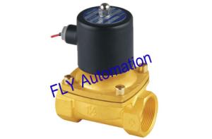 Quality NBR or fluororubber 48V Unid 2 Ways Brass Zinc Alloy Water Solenoid Valves 2W400-40 wholesale