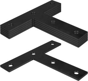 Quality Black Powder-Coated Right Angle Brackets For Mending Corner Repair For House Furniture Pavilion Truss Framing Made Of Steel wholesale