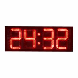 Quality 20 Inch Dip Type Led Digital Clock / Large Electronic Clock For Outdoor wholesale